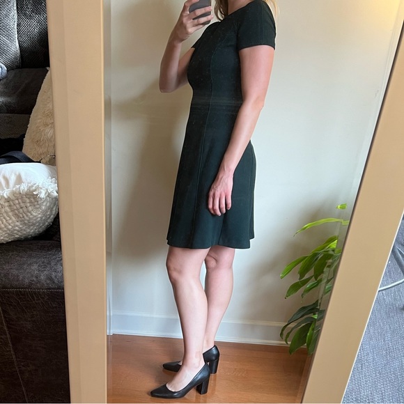 Dark Green Ralph Lauren Short Sleeve Knee Length Dress - Size 4 - Picture 9 of 13